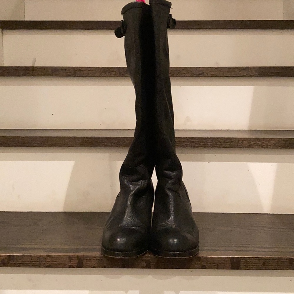 Black leather Dolce Vita tall boots